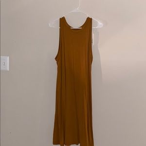Brown sleeveless dress